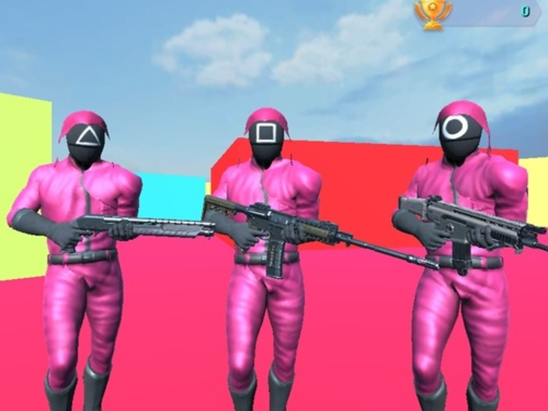 Spel Squid Games Shooter aanlyn