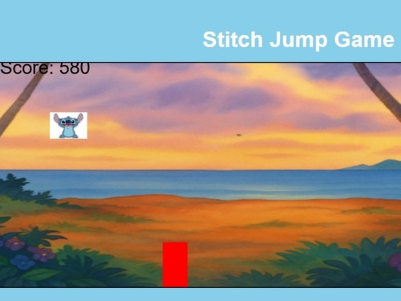 Spel Stitch Jump Game aanlyn