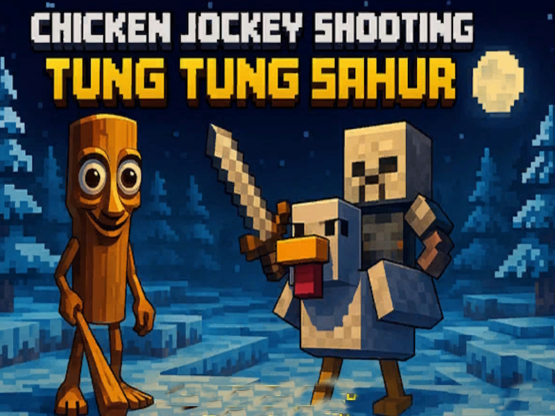 Spel Chicken Jockey skiet Tung Tung Sahur aanlyn