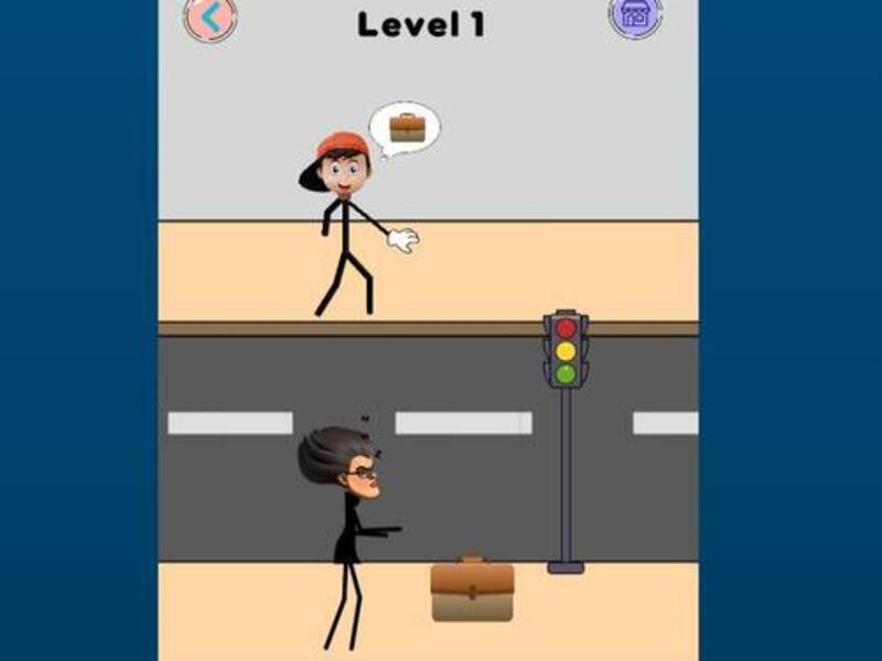 Spel Onderwyser Puzzle Stickman-speletjies aanlyn