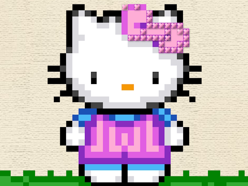 Spel Hello Kitty Cross Stitch aanlyn