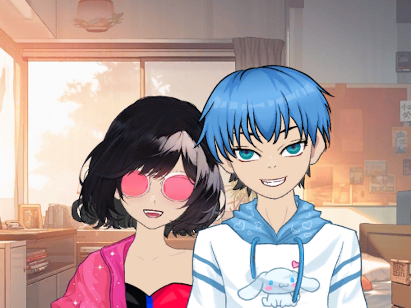 Spel Anime -paartjie: Avatar Maker aanlyn