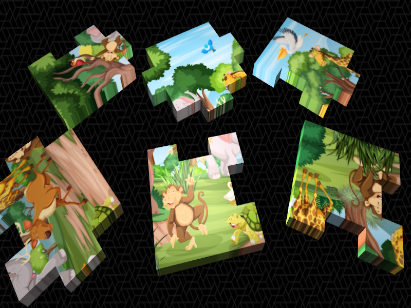 Spel 3D-legkaart aanlyn